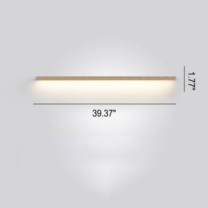 Avelena | ZenBeam Japanische LED Wandleuchte | Massivholz Design | Moderne Akzentbeleuchtung