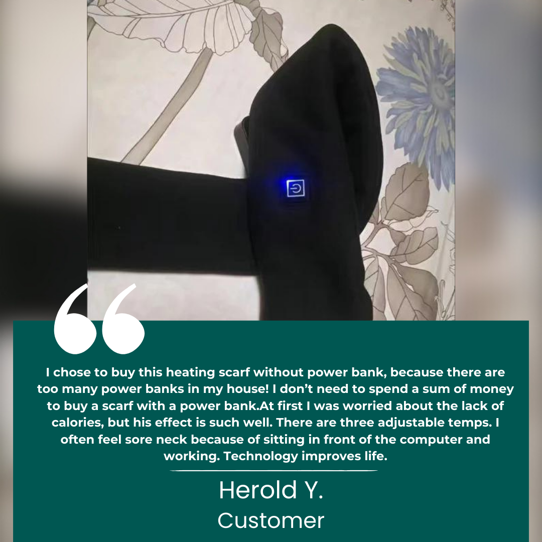 Avelena | WarmFlex™ Heizdecke für den Hals | Heizender Schal für den britischen Winter