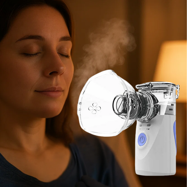 Avelena | Tragbarer Ultraschallvernebler | Geräuschlos, kompakt und ideal für Asthma, Erkältungen und Atemlinderung