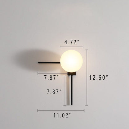 Avelena | Nordisch Industriell Retro Kombination Grafik 1-Lampe Wandleuchte
