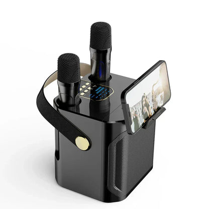 Avelena | SoundJoy Karaoke-Lautsprecher – Tragbare Bluetooth-Boombox mit 360-Grad-Surround