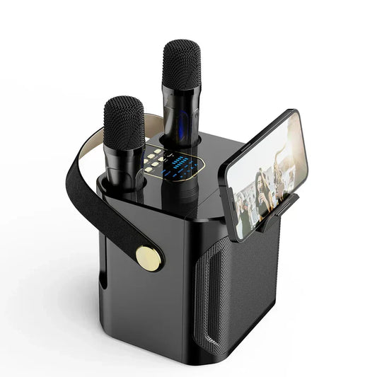 Avelena | SoundJoy Karaoke-Lautsprecher – Tragbare Bluetooth-Boombox mit 360-Grad-Surround