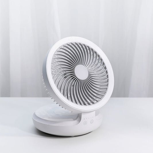 Avelena | Wiederaufladbarer faltbarer Schreibtischventilator, mit vier Modi, Nachtlicht und verstellbarem Winkel, für Studium, Schlaf, Arbeit und im Freien