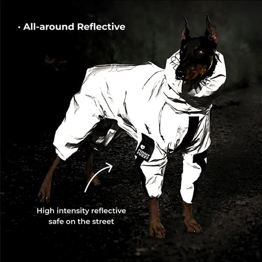 Avelena | Reflektierender Allwetter wasserdichter cooler Hundezubehör Regenmantel