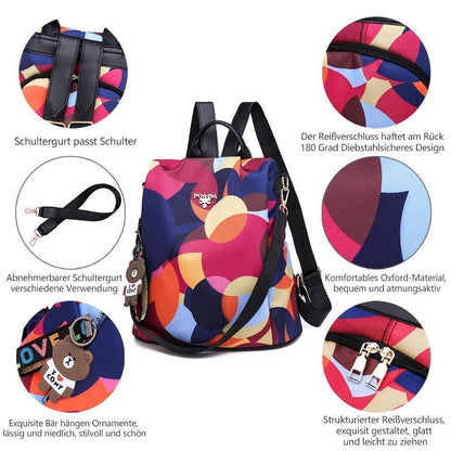 Avelena | Abnehmbarer-Schultergurt-Rucksack, Umhängetasche