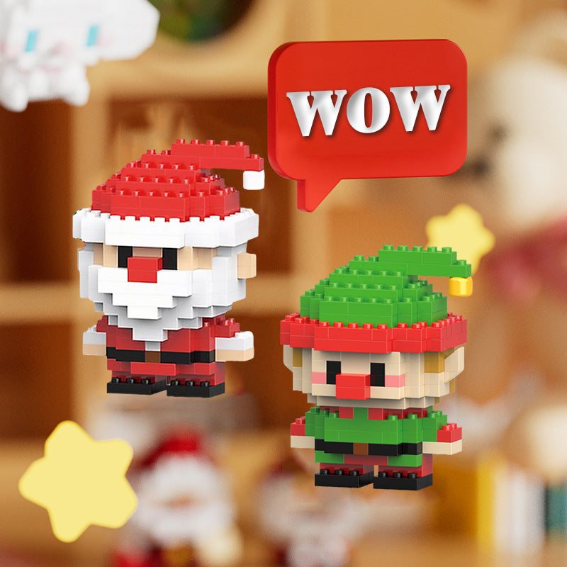 Avelena | Weihnachtsstil Kinder Lernspielzeug Bauklötze