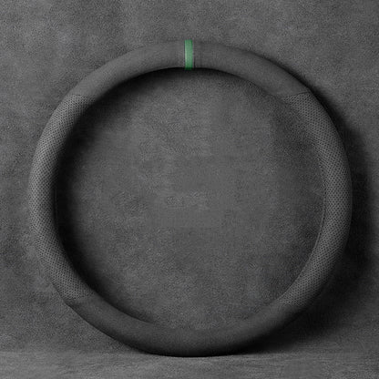 Avelena | Universelle Anti-Rutsch Lenkradabdeckung mit atmungsaktivem Mikrofaser, für rundes & D-förmiges Lenkrad