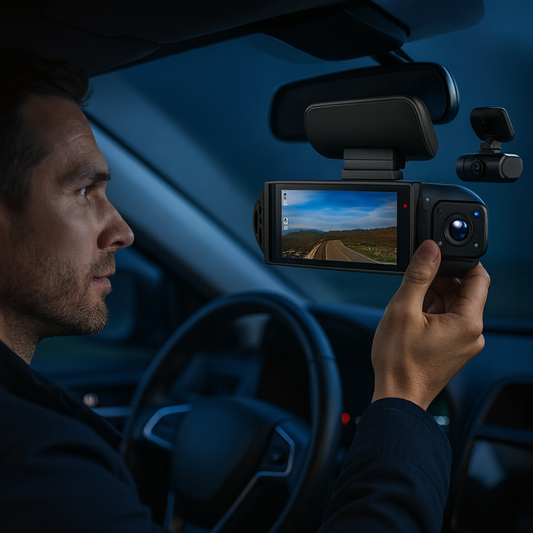 Avelena | Dash Cam Dual Camera 1080p Night Vision Wide Angle Car DVR