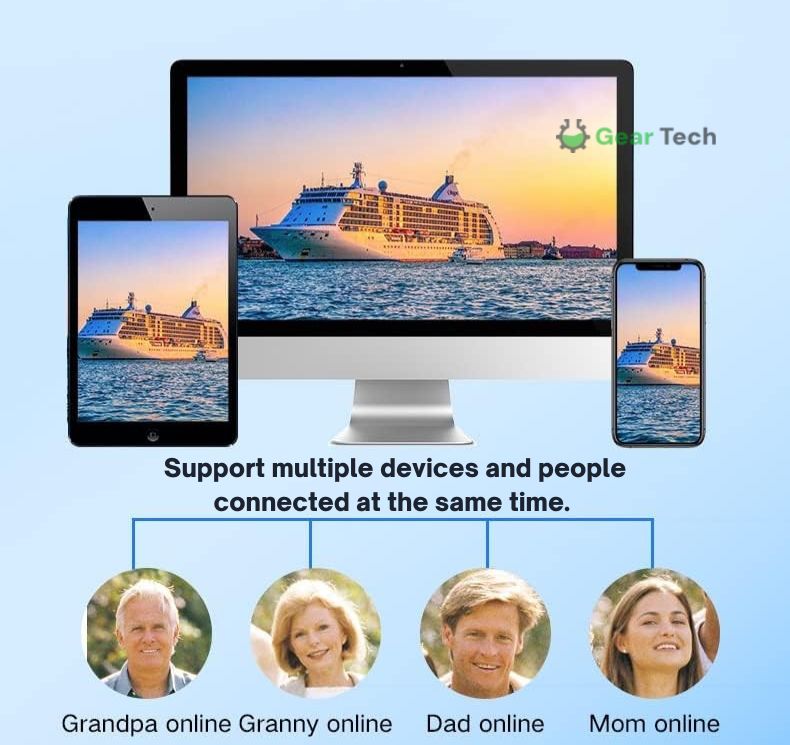 Avelena | 1080P Drahtlose WiFi Sicherheitskamera | Wetterfest, App-gesteuert & Ideal für Innen- und Außenüberwachung | Kleine Schaltungs Kamera