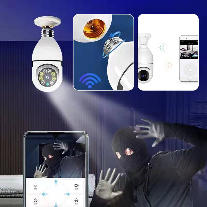 Avelena | Drahtlose Wifi Lampen Kamera Sicherheitskamera