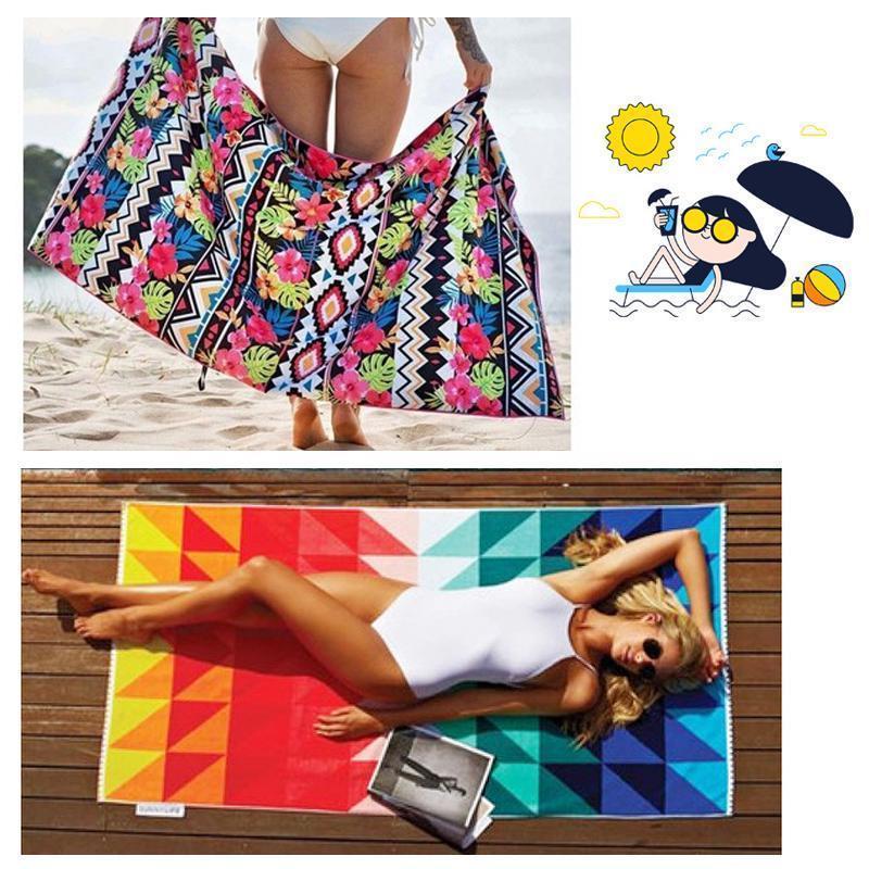 Avelena | Polyester Strandtuch - Schnelltrocknend, Sandfrei
