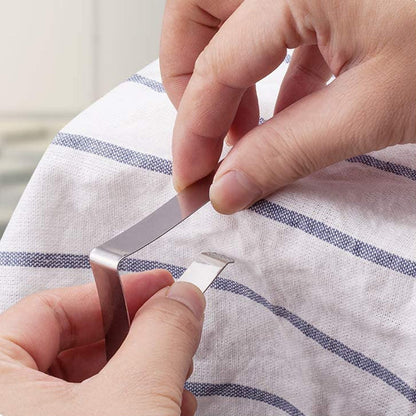 Avelena | Edelstahl Tischdeckenklammern (4 Stück)