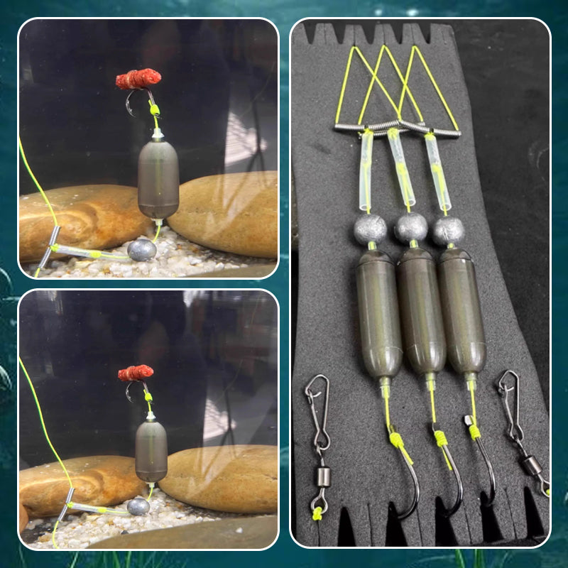 Avelena | 3 Haken Anti-Drift Grundangelrig
