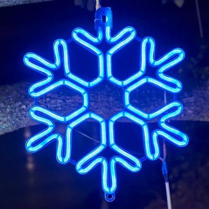 Avelena | Wasserdichtes LED Schneeflockenlicht für festliche Winterdekoration