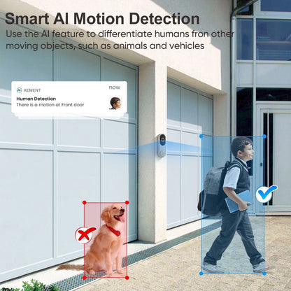 Avelena | Drahtlose Smart-Video-Türklingel – Außenüberwachung mit HD-Nachtsicht