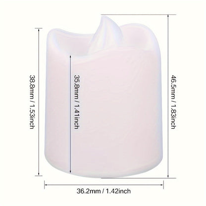 Avelena | 24/50/100 Pack flammenlose LED-Kerzen – batteriebetriebene blinkende Teelichter, rauchlos und romantisch für Hochzeiten und Verlobungen