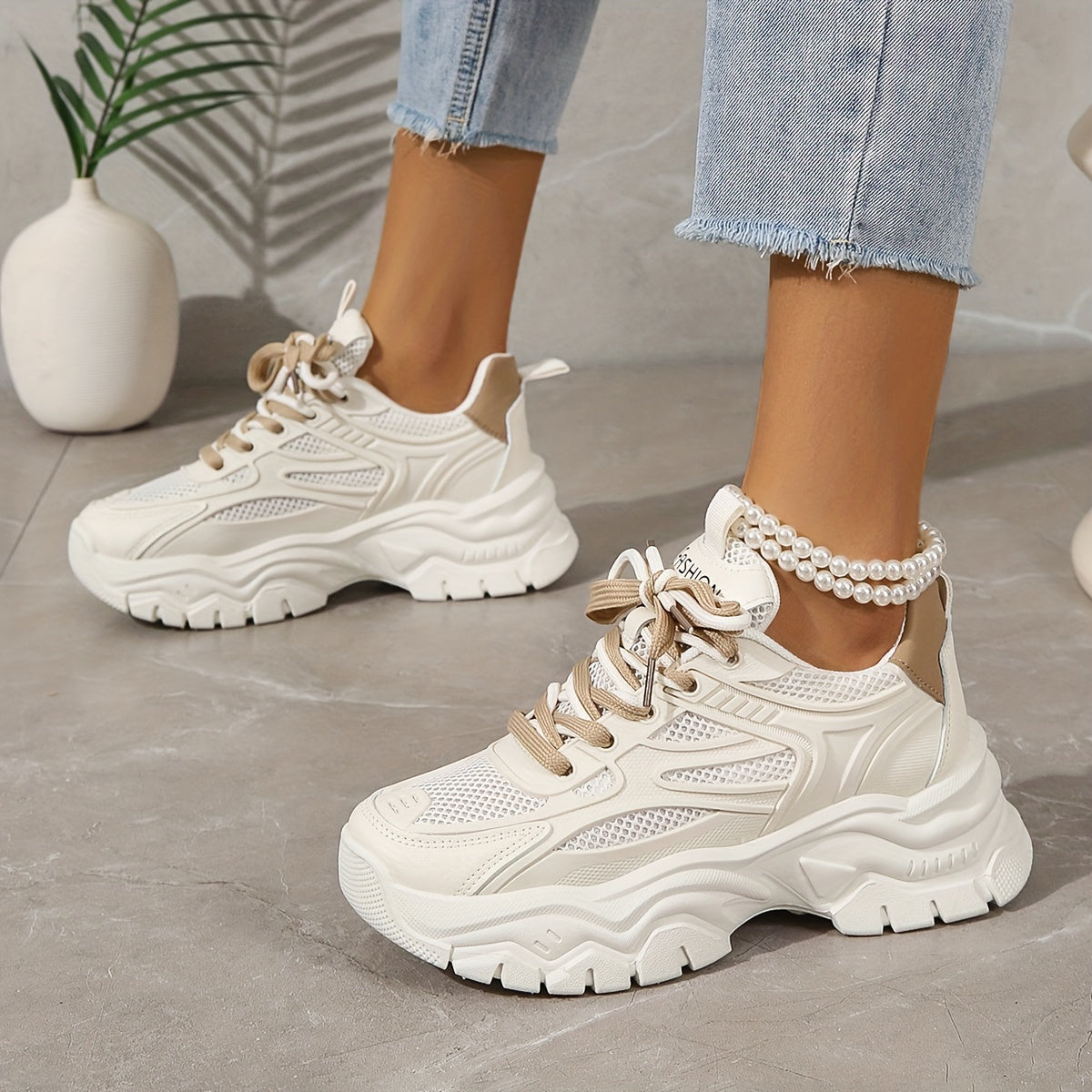 Avelena Mesh-Chunky Sneakers für Damen | Perfekt für Casual Days