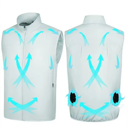 Avelena | Tragewindjacke mit tragbarem Ventilator und USB-aufladbarem Luftstromsystem für Männer und Frauen