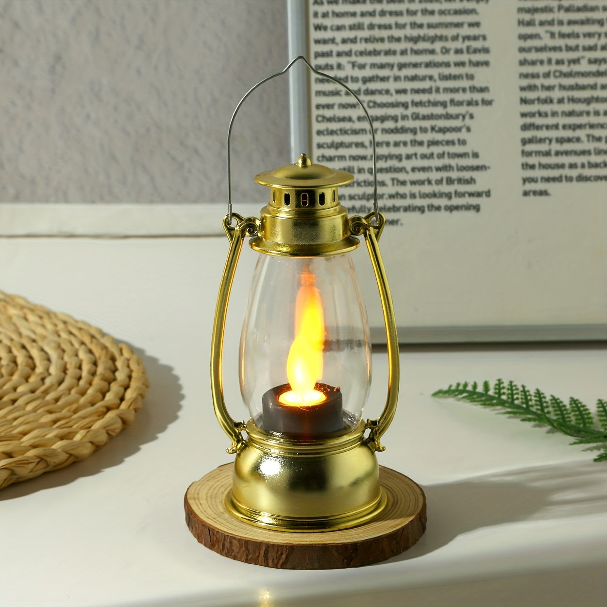 Avelena | Led Kerosinlampe mit Gelber Flamme