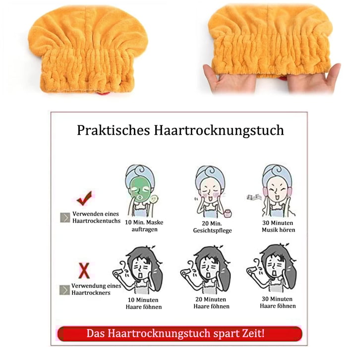 Avelena |  SmoothDry – Das superabsorbierende Haartuch für glattes, gesundes Haar