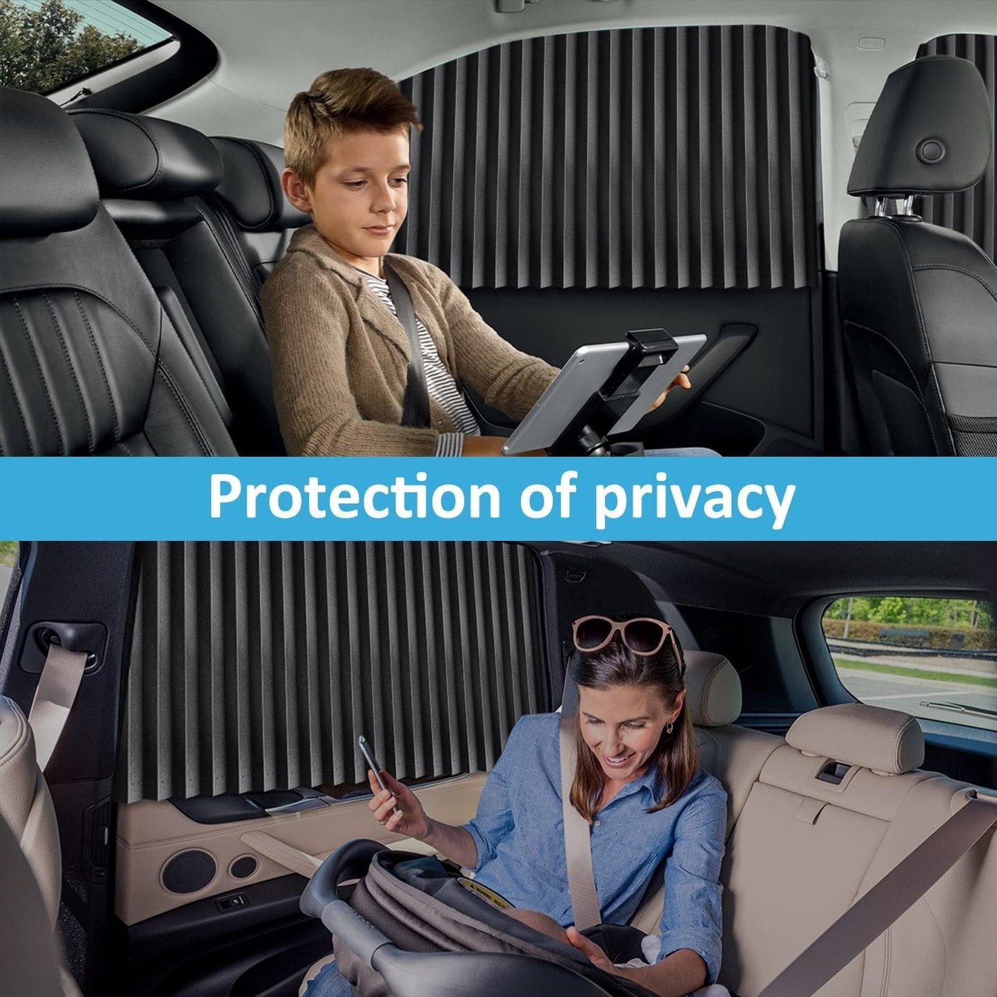Avelena | Universelle Passform Magnetische Auto-Seitenfenster Privatsphäre Sonnenblende
