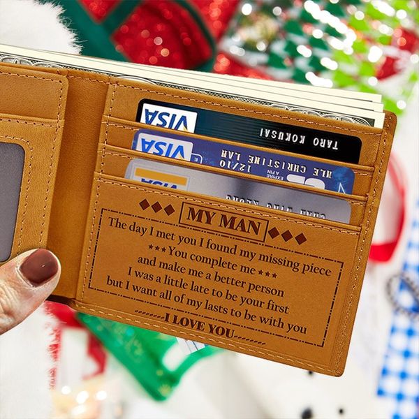 Avelena | Grav wallet echtes Lederportemonnaie