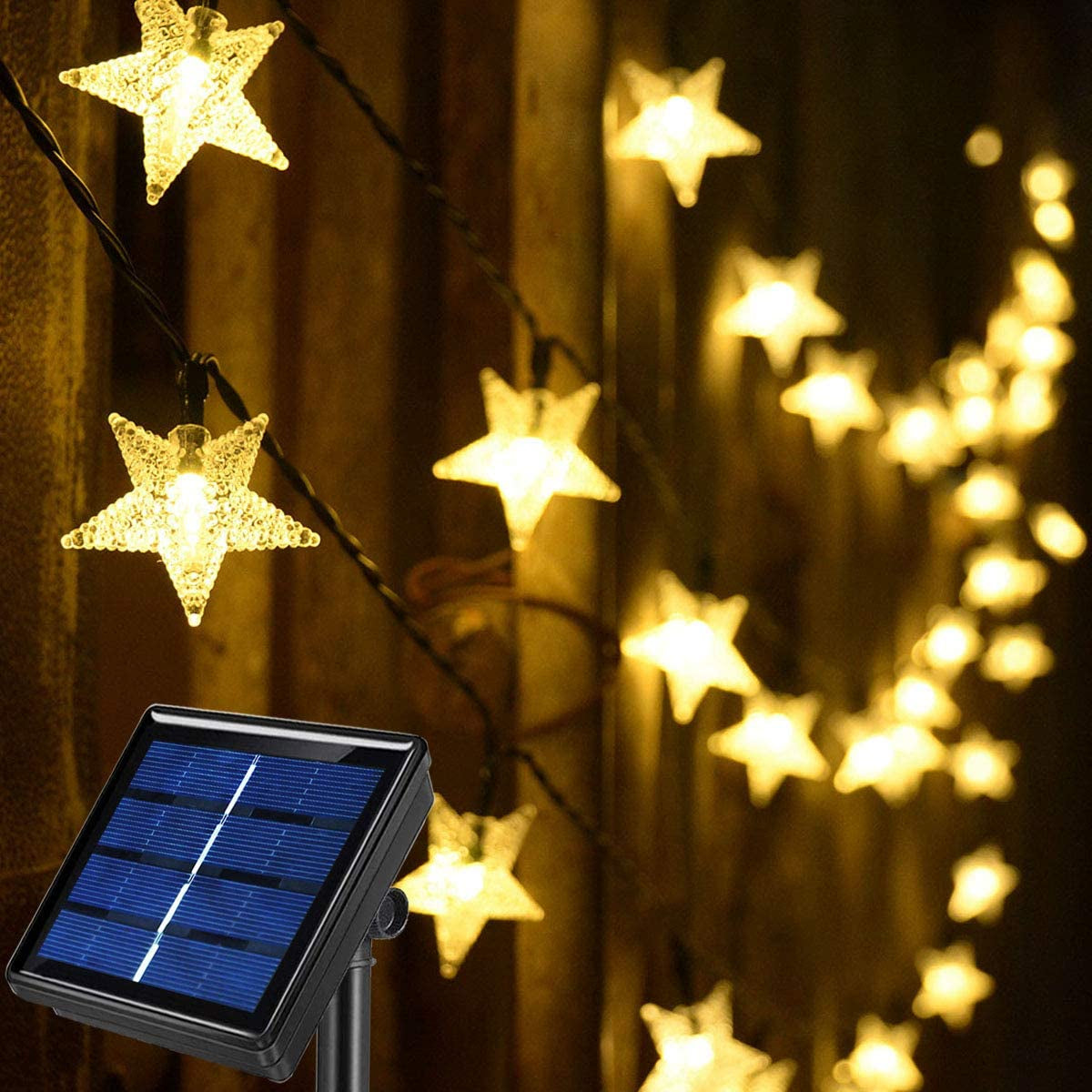 Avelena | Solarbetriebene Feelys, Kaltweiß Wasserdichte Solar-Pavillon Sommerlichter, 30Ft 50 Led Solarlichter Für Weihnachtsgartendekoration