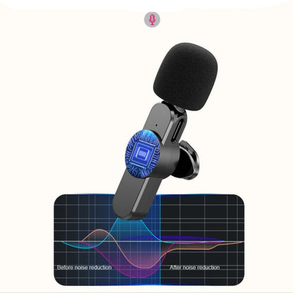 Avelena | Kabelloses Mini-Mikrofon für Smartphone – Lavalier-Mikrofon mit Rauschunterdrückung & 10h Akku