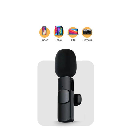 Avelena | Kabelloses Mini-Mikrofon für Smartphone – Lavalier-Mikrofon mit Rauschunterdrückung & 10h Akku