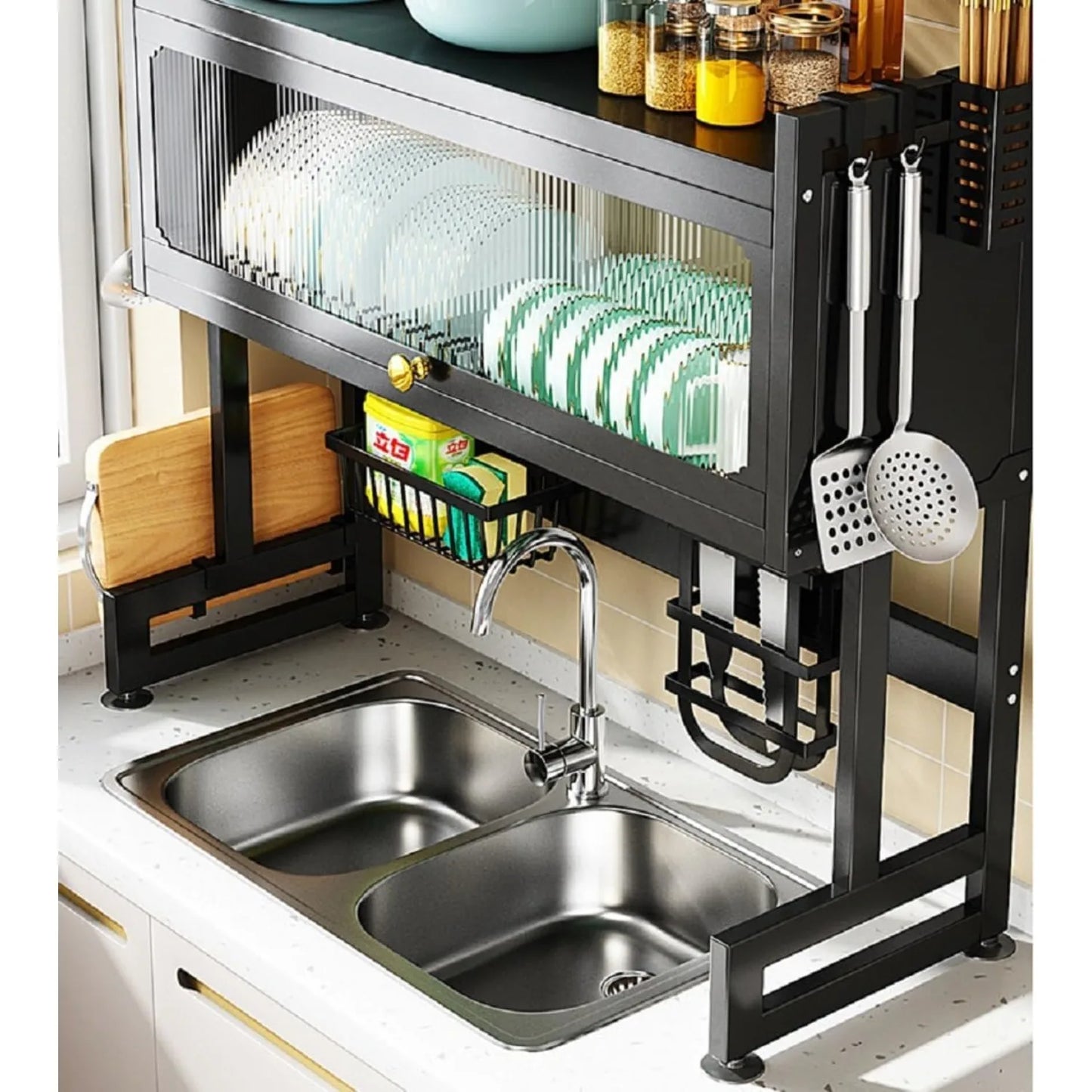 Avelena | 2Stock Über Spüle Geschirr Trockenregal Geschirr Organizer Regal Geschirrablage