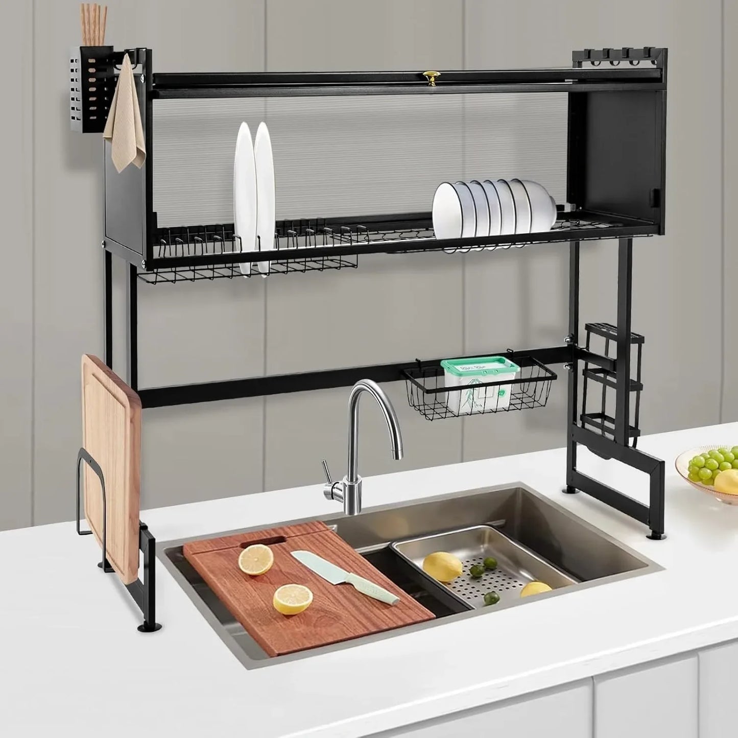 Avelena | 2Stock Über Spüle Geschirr Trockenregal Geschirr Organizer Regal Geschirrablage