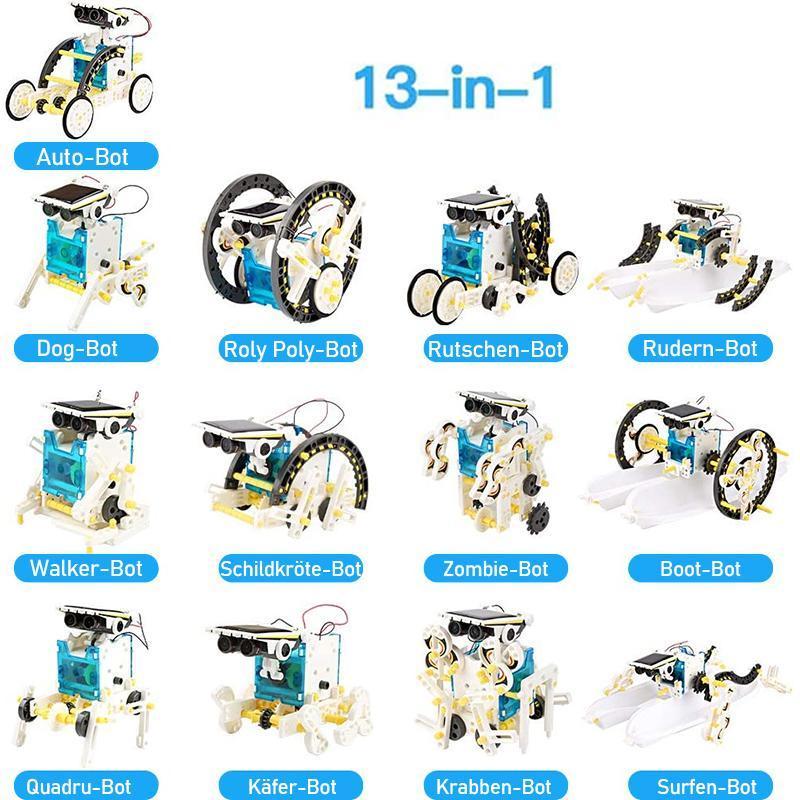 Avelena | 13-in-1 Bildung Solarroboter-Spielzeug