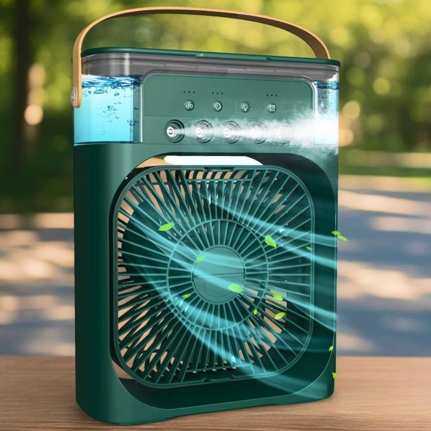 Avelena | 3-in-1 Luftkühler Luftbefeuchter | Tragbar, einstellbare Ventilatorgeschwindigkeiten & ideal für Schlafzimmer, Büros & kleine Räume