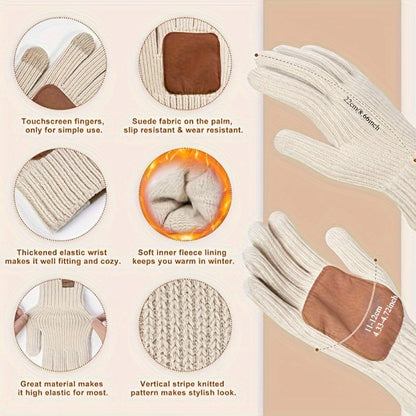 Avelena | WinterWarm 3-in-1 Set – Mütze, Schal und Touchscreen-Handschuhe
