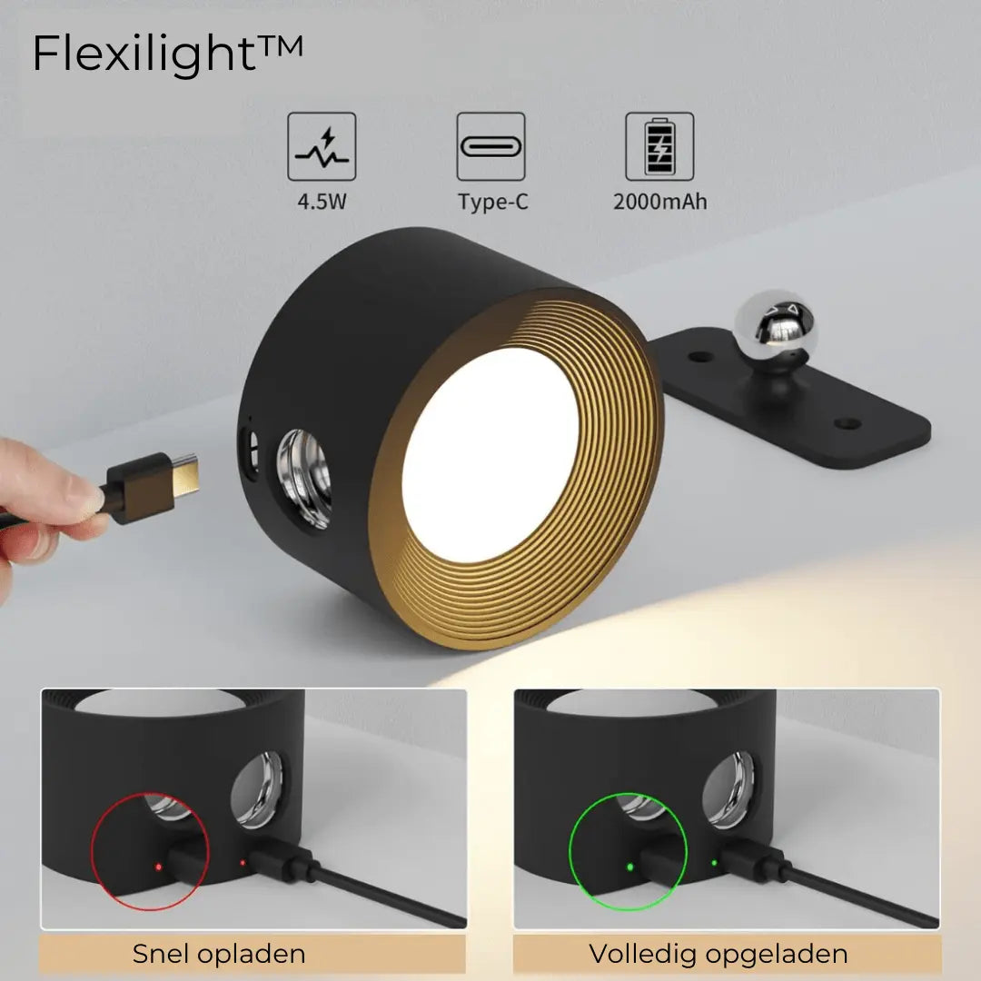 Avelena | Wandlampe Wiederaufladbar Kabellos 360°