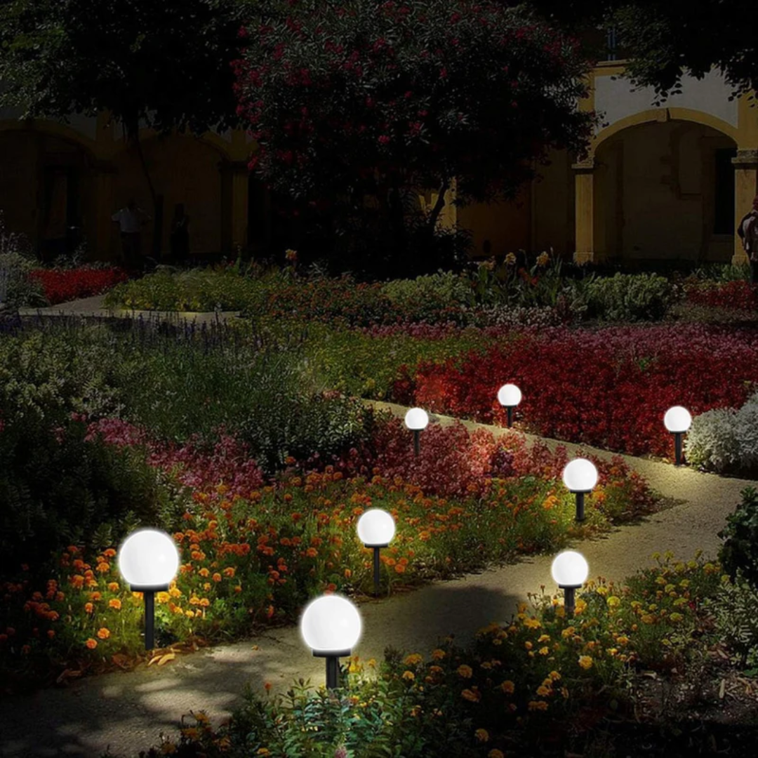 Avelena | 3 Stück Wasserdichte LED Solar Gartenlichter - SunLuxe Orbs