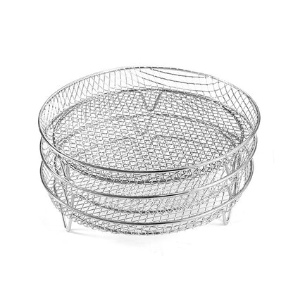 Avelena | 3-Tier Edelstahl Air Fryer Rack Universelles Stapelbares Zubehör