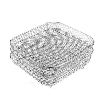 Avelena | 3-Tier Edelstahl Air Fryer Rack Universelles Stapelbares Zubehör
