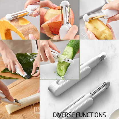 Avelena | 3 in 1 multifunktionales drehbares Paring-Messer