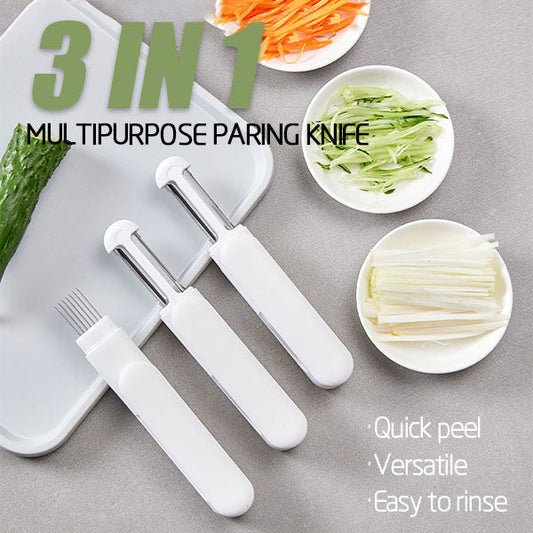 Avelena | 3 in 1 multifunktionales drehbares Paring-Messer