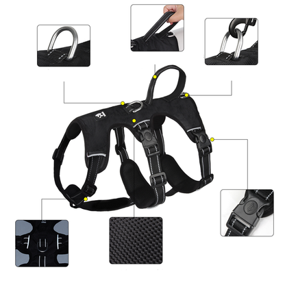 Avelena | Reflex Anti-Zieh Hundegeschirr Gripguard