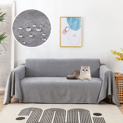 Avelena | Wasserdichtes Sofa-Wurfdecke | Rutschfest. Jacquard-Kanten & Ideal für Haustiere und Schutz von Möbeln