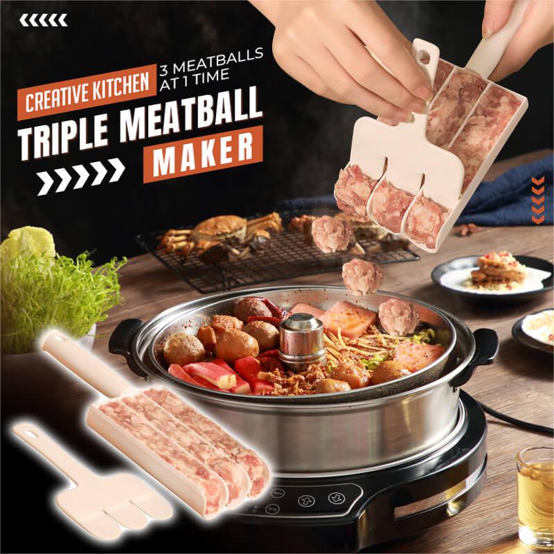 Avelena | 👍🧑‍🍳Kreative Küche Dreifach-Fleischbällchenmaschine🥩