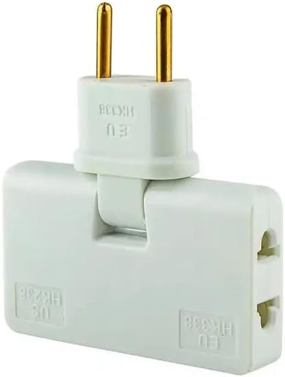 Avelena | 180° schwenkbare 3-Wege-Steckdose (EU-Stecker)