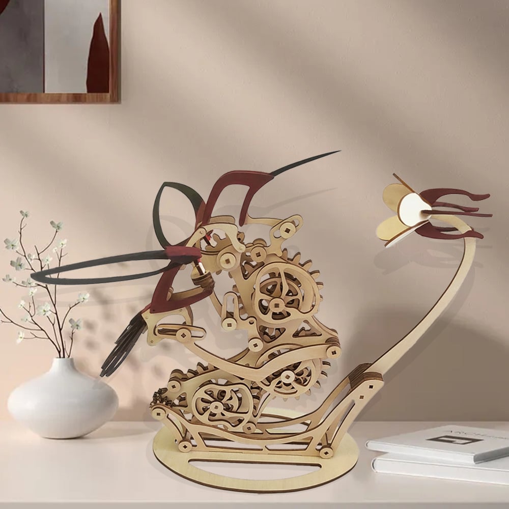 Avelena | 3D Holzmechanisches Kolibri
