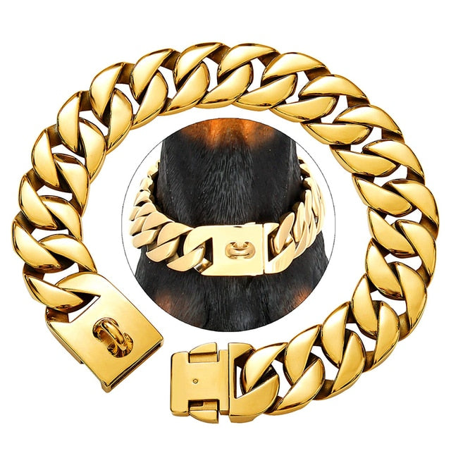 Avelena | Wagchain Cuban Link Hundehalsband - Schwere Ausrüstung