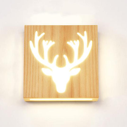 Avelena | Wandlampe - WoodGlow - Elegante LED - Essenz des Lebens im Freien drinnen