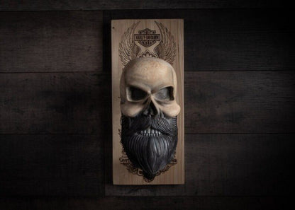 Avelena | Bearded Skull – Adler Schädel & Kreuz