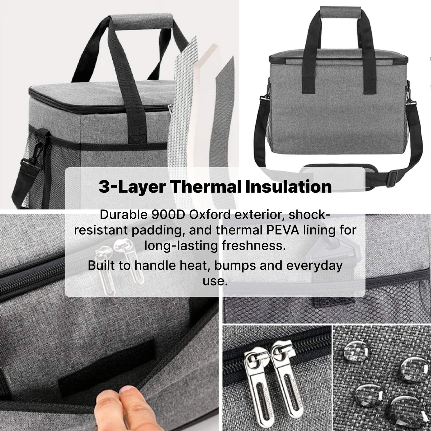 Avelena | 33L wasserdichter Kühlbeutel | Isoliert, geräumig & ideal für Picknicks, Strandtage, Wandern und Outdoor-Aktivitäten