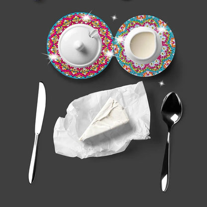 Avelena | Diamond Crafts Untersetzer Diamond Painting Untersetzer (Mandala)